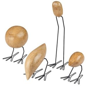 Ikea FISKELAGE Decoration BirdFigurine Modern Wood